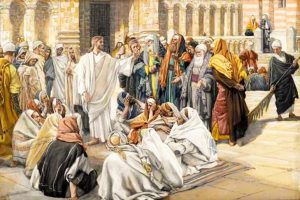 "Saduceus questionando Jesus", de James Tissot (séc. XIX)