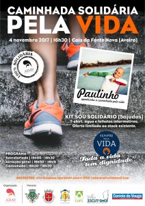 CAMINHADA SOLIDÁRIA PELA VIDA @ Cais da Fonte Nova - Aveiro
