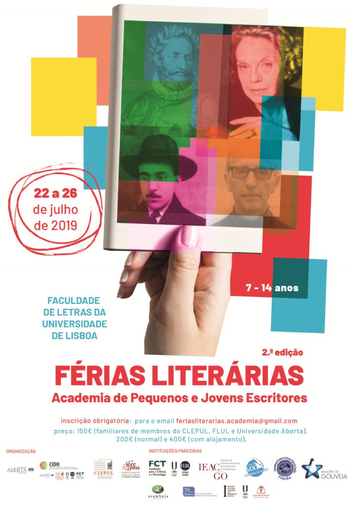 Férias literárias | 22 a 26 de julho de 2019