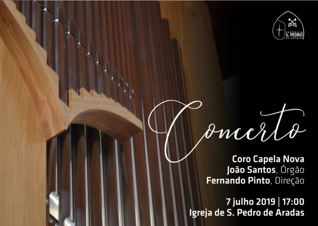Atividade | Concerto na Igreja de S. Pedro de Aradas [Aveiro] – 7 de julho – 17.00h.