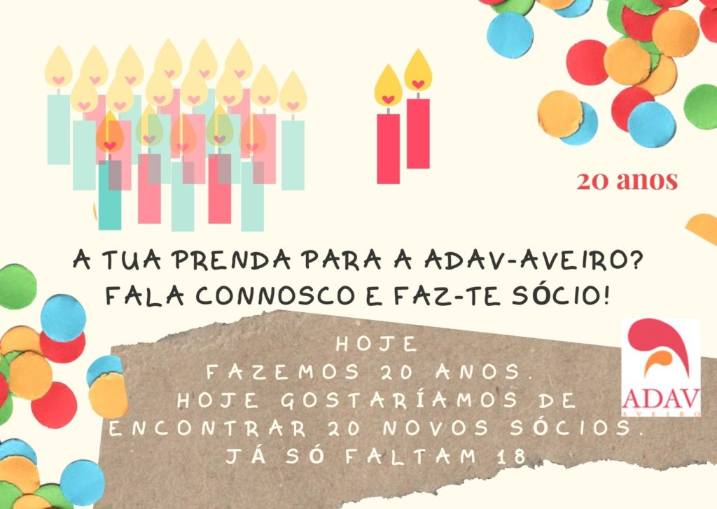Acontece | ADAV-Aveiro comemora 20 anos