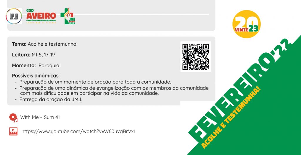 Acontece  | VINTE23 – AÇÃO DE FEVEREIRO 2022