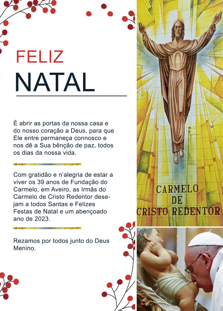 Mensagem de Natal do Carmelo de Cristo Redentor | Aveiro