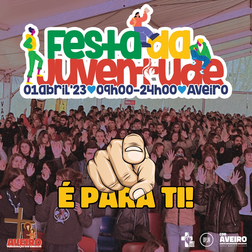 Acontece | Festa da Juventude será o culminar da peregrinação dos símbolos da JMJ