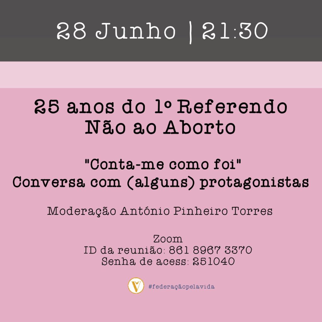 Acontece | 25 anos do 1º referendo ‘não’ ao aborto – ‘Conta-me como foi’ – Conversa com (alguns) protagonistas