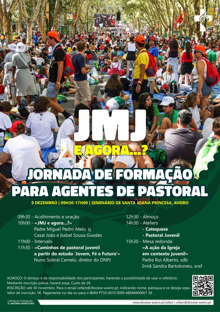 Acontece | Jornada de formação para agentes de pastoral – JMJ E AGORA…?