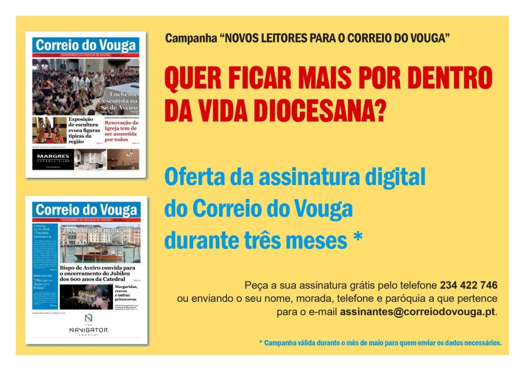 Acontece | Encerramento do ano jubilar – Correio do Vouga lança “Campanha para novos leitores”