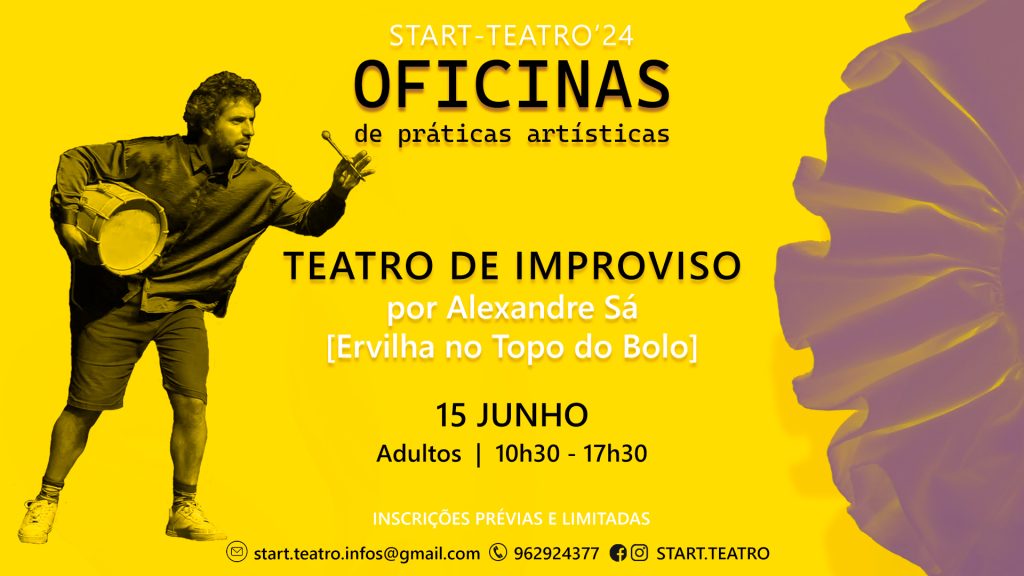 Acontece | Oficinas de práticas artísticas | 15 de junho