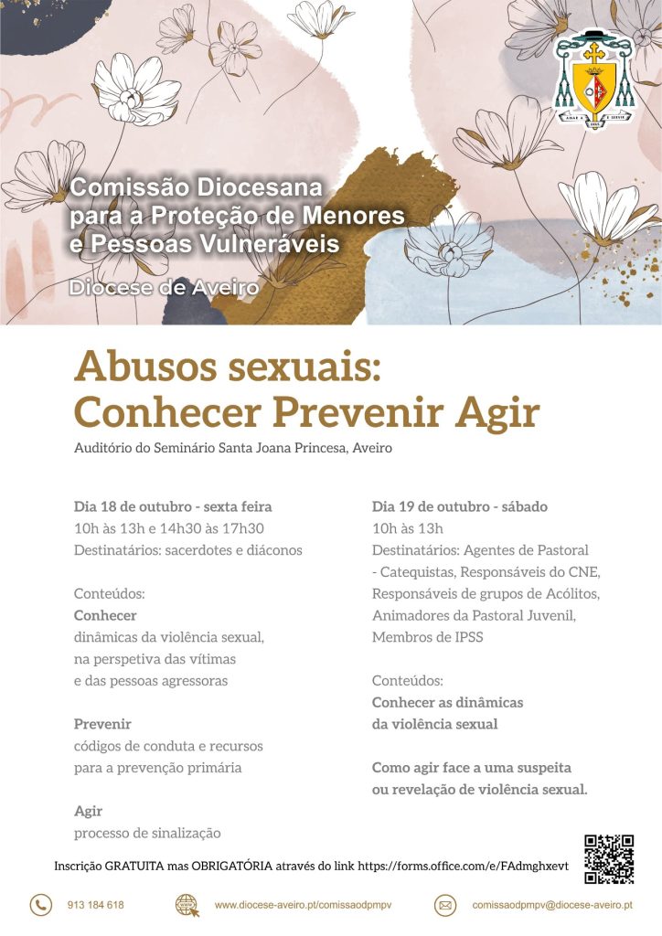 Acontece | [Cancelada] Formação ‘abusos sexuais: conhecer, prevenir, agir’ [18 e 19 de outubro]