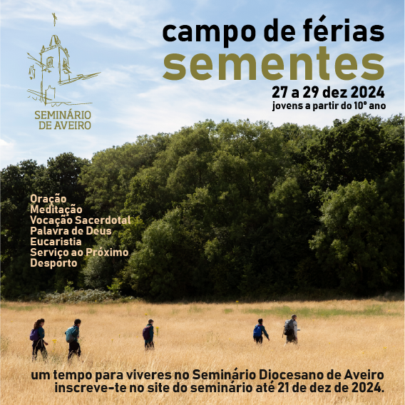 Acontece | [Seminário de Aveiro, 27 a 29 de dezembro] SEMENTES – Campo de Férias no Seminário