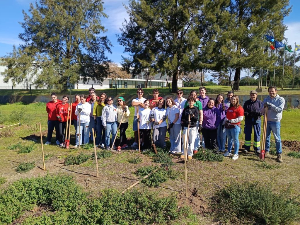 Notícias | Aveiro: Jovens uniram-se na plantação de 200 árvores para compensar pegada ecológica do Jubileu