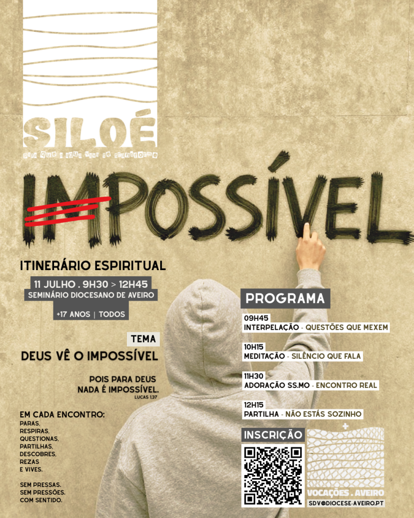 Acontece | SILOÉ – ITINERÁRIO ESPIRITUAL – 11 DE JULHO