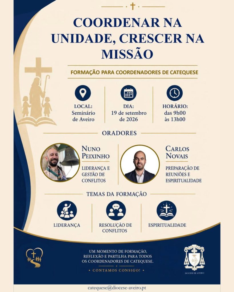 Acontece | Aveiro: Diocese realiza formação para coordenadores de catequese