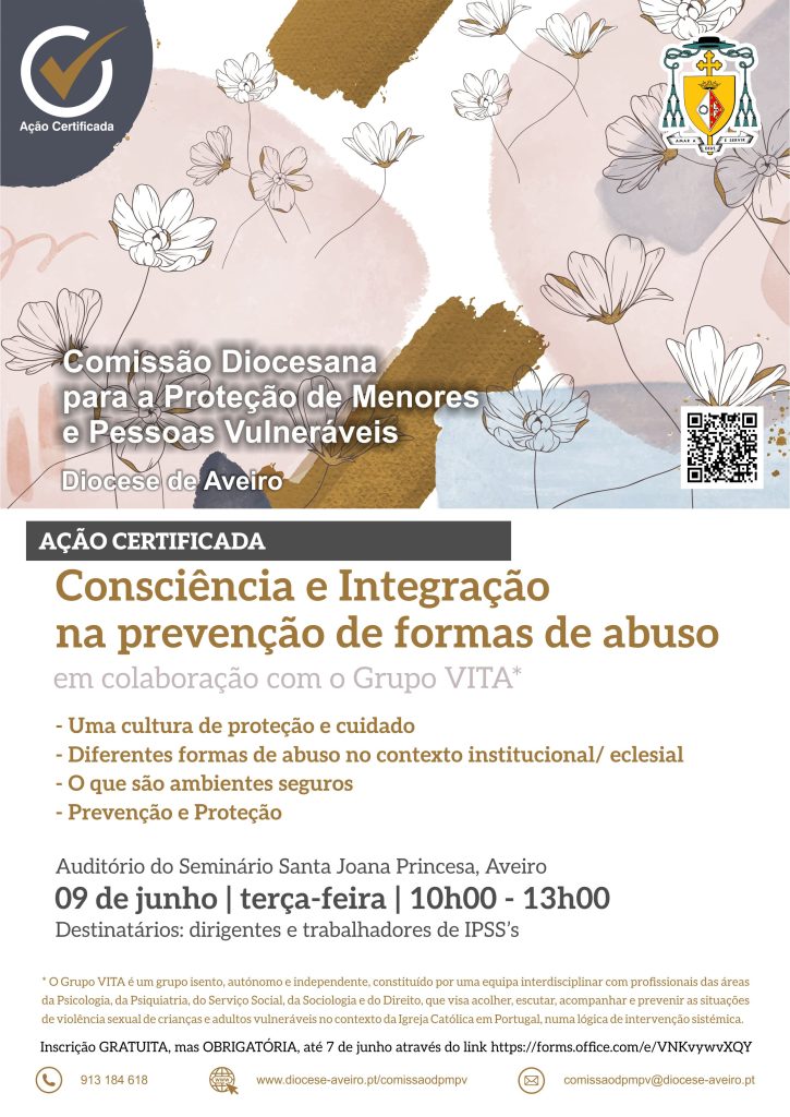“CONSCIÊNCIA E INTERVENÇÃO NA PREVENÇÃO DE FORMAS DE ABUSO” – Ação de formação Certificada